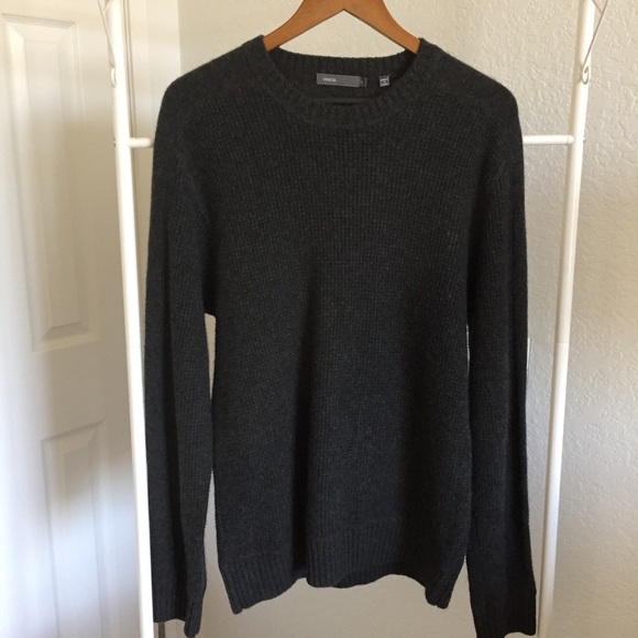 Vince gray crew neck cashmere sweater - Picture 4 of 10